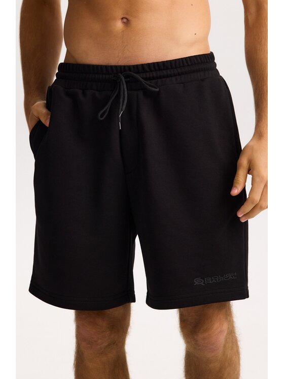 ROUGH RADICAL ROUGH RADICAL Pantaloncini sportivi COTTON ACTIVE SHORTS MEN Nero Regular Fit