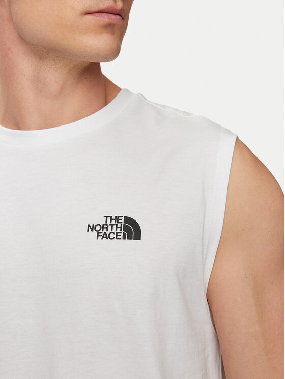 The North Face The North Face Tank top Simple Dome NF0A87R3 Λευκό Regular Fit