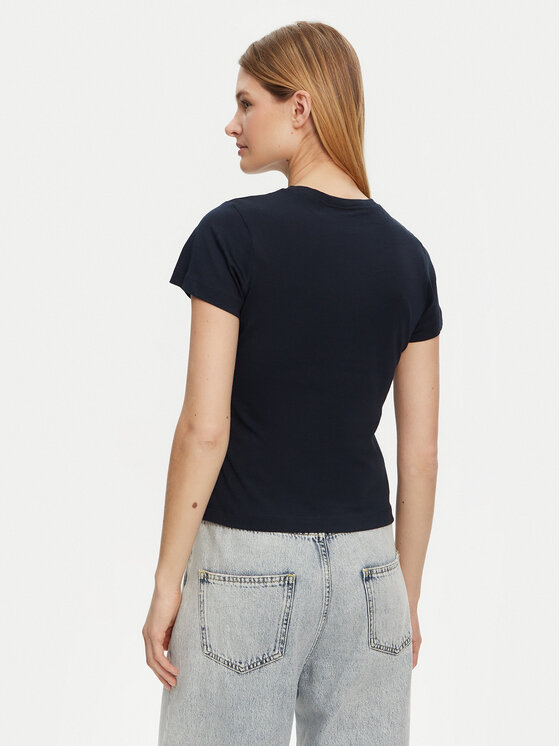 Guess Guess T-shirt V5GI02 K9RM1 Tamnoplava Slim Fit