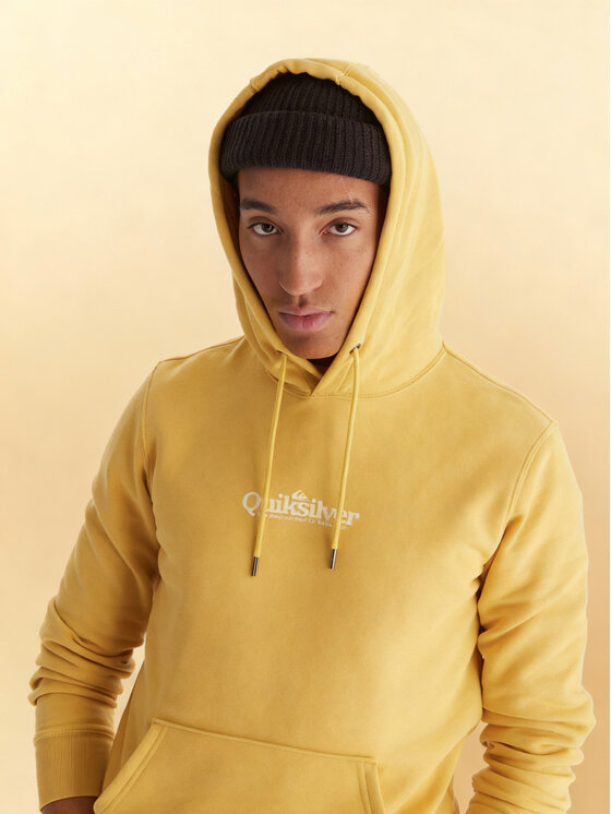 Quiksilver Quiksilver Mikina Screen Fleece Fineline EQYFT05136 Žltá Regular Fit