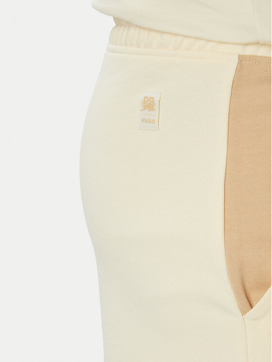 HUGO HUGO Stoffshorts Despen_RB 50559712 Écru Relaxed Fit