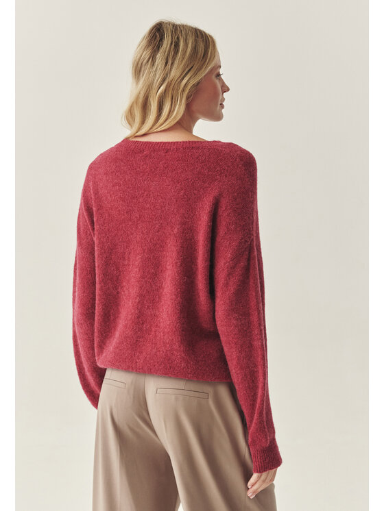 TATUUM TATUUM Sweter NELL Czerwony Oversize