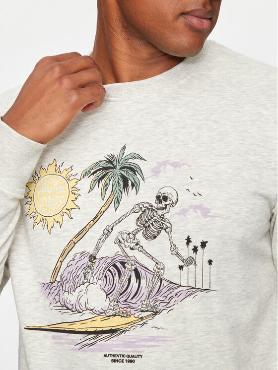 Jack & Jones Jack & Jones Felpa Zion 12249451 Grigio Standard Fit