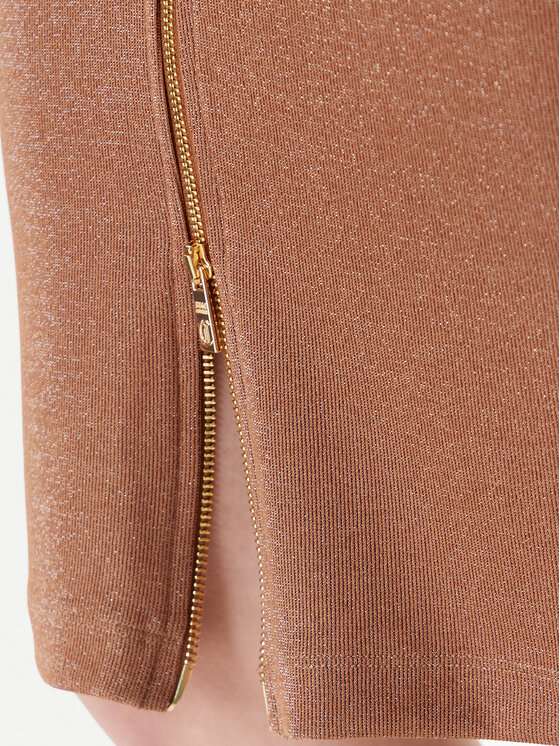Just Cavalli Just Cavalli Kleid für den Alltag 79PAO905 J0251 Braun Slim Fit