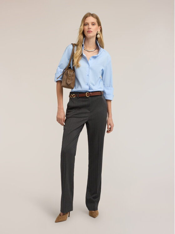 Motivi Motivi Pantaloni di tessuto P0ASQ005200N0S3 Grigio Regular Fit