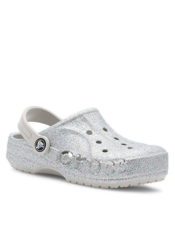 Crocs Crocs Ciabatte BAYA GLITTER CLOG K 207015-040 Argento