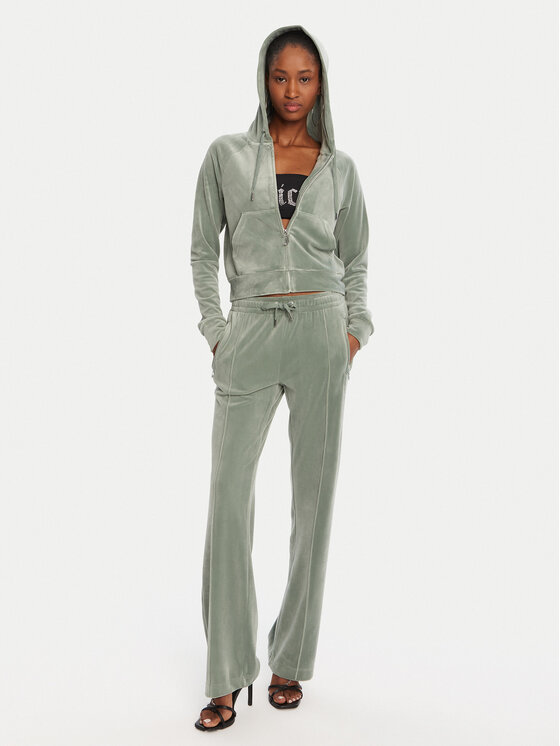 Juicy Couture Juicy Couture Majica dugih rukava Madison JCWA122001 Zelena Slim Fit