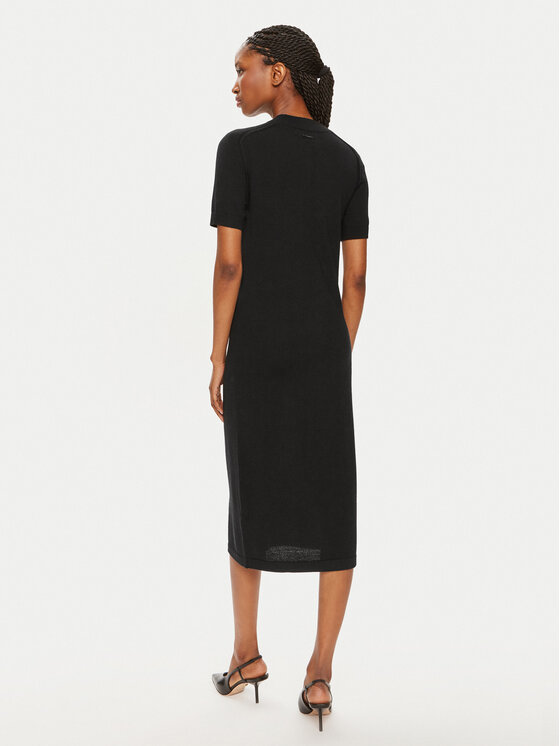 Calvin Klein Calvin Klein Rochie tricotată K20K207221 Negru Slim Fit