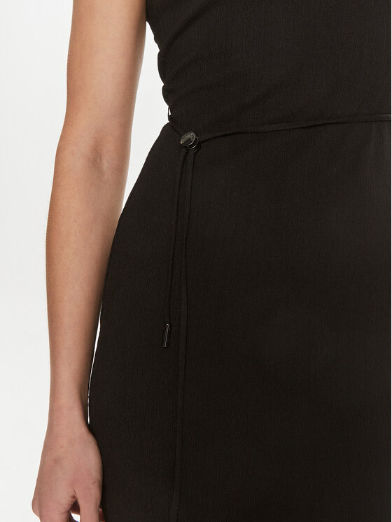 Calvin Klein Calvin Klein Sukienka letnia Crinkled K20K206545 Czarny Regular Fit