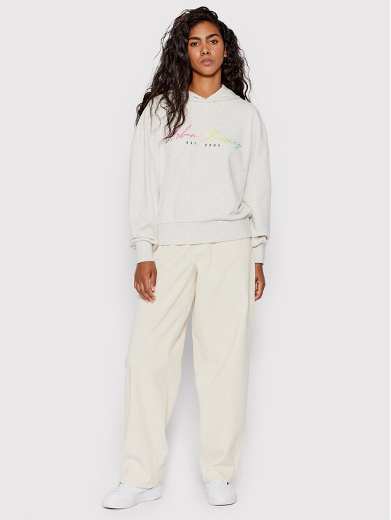 Urban Classics Urban Classics Hlače iz tkanine 90'S TB4743 Bež Wide Leg