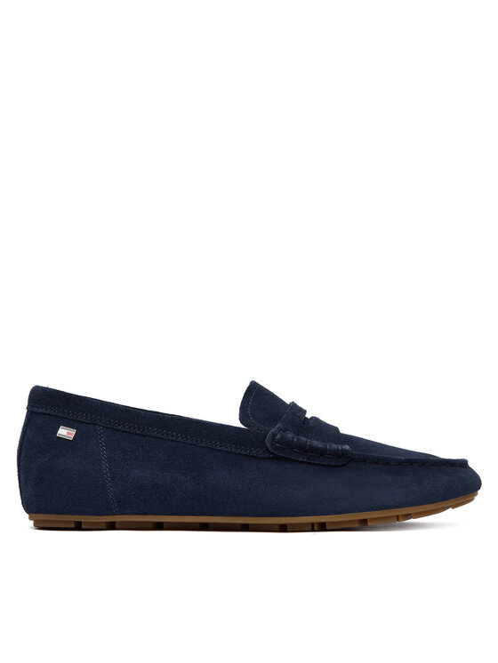 Tommy Hilfiger Tommy Hilfiger Mocasini Flag Soft Suede Driver Loafer FW0FW08558 Bleumarin