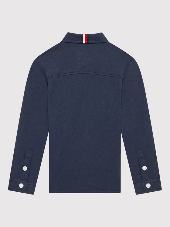 Tommy Hilfiger Tommy Hilfiger Koszula Pique KB0KB06934 D Granatowy Regular Fit