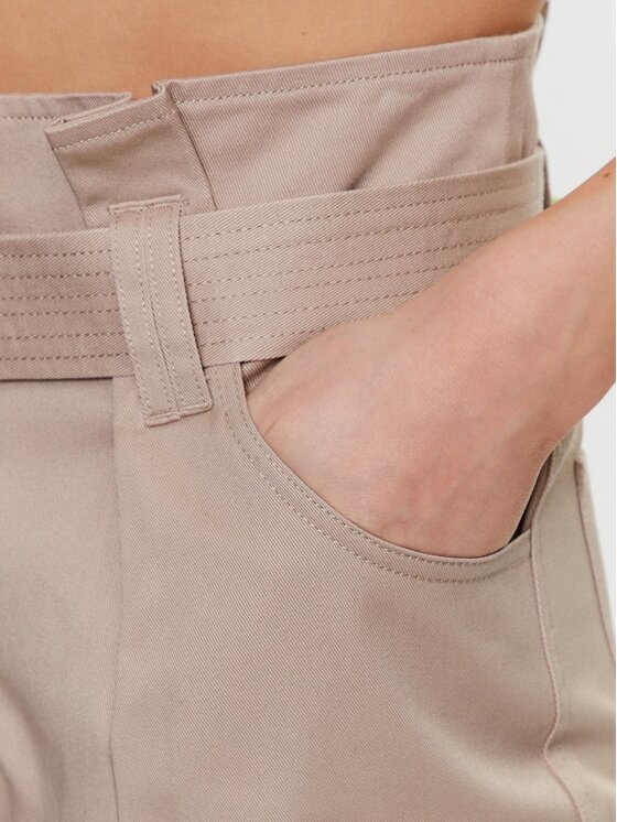 Morgan Morgan Pantaloni din material 231-PMEKO Bej Regular Fit