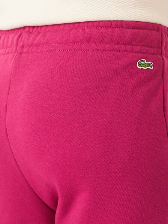 Lacoste Lacoste Teplákové nohavice XF5268 Tmavo ružová Regular Fit