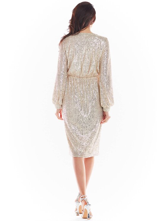 Awama Awama Abito da sera A399 Beige Basic Fit