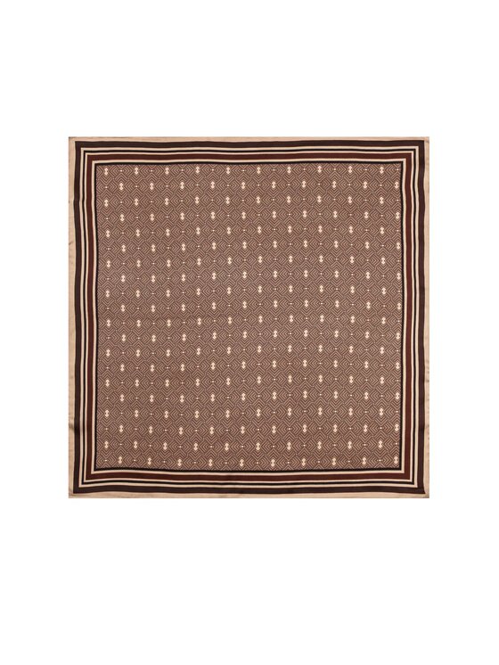 ALLORA BE UNIQUE ALLORA BE UNIQUE Foulard 100% silk Marrone