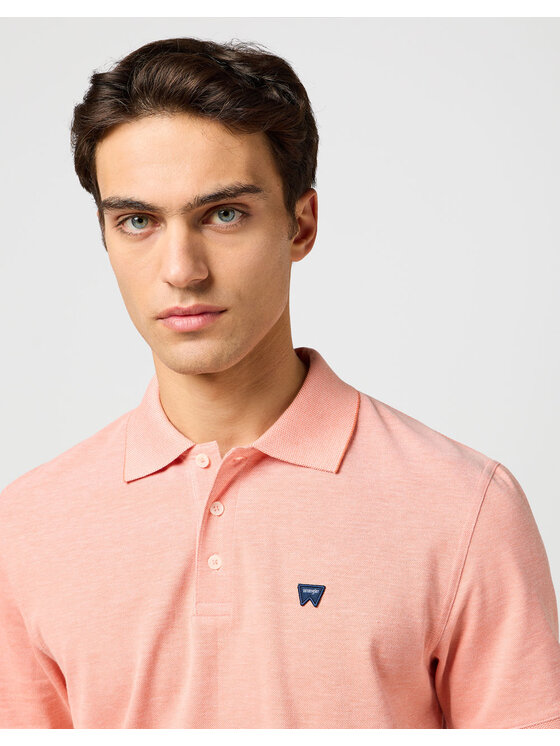 Wrangler Wrangler Polo 112362832 Pomarańczowy Regular Fit