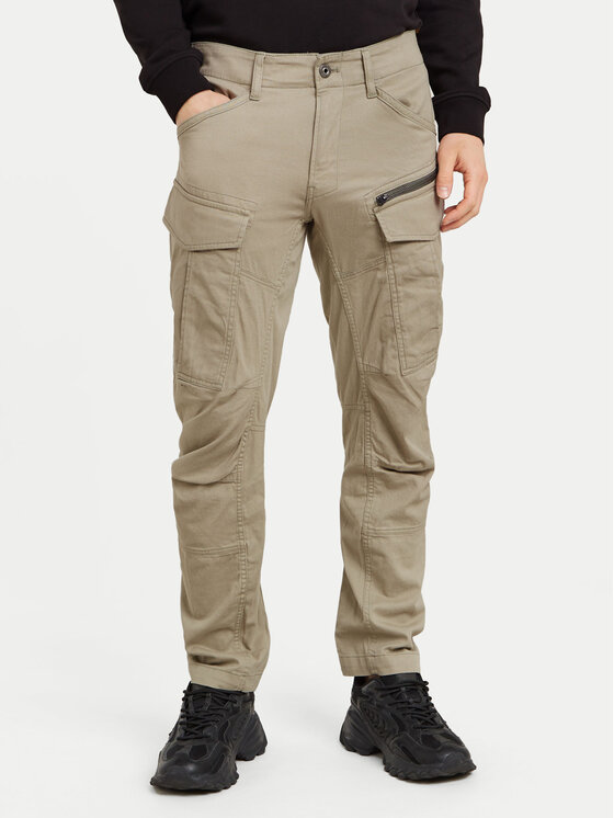 G-Star Raw Auduma bikses Zip Cargo 3D D25665-D846 Bēšs Tapered Fit