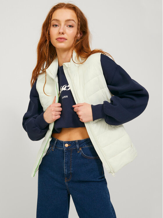 JJXX Vestă Nora 12224641 Bej Regular Fit