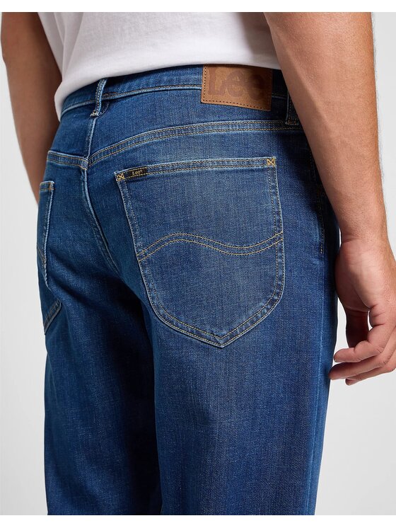 Lee Lee Jeansy DAREN ZIP FLY Niebieski Straight Leg