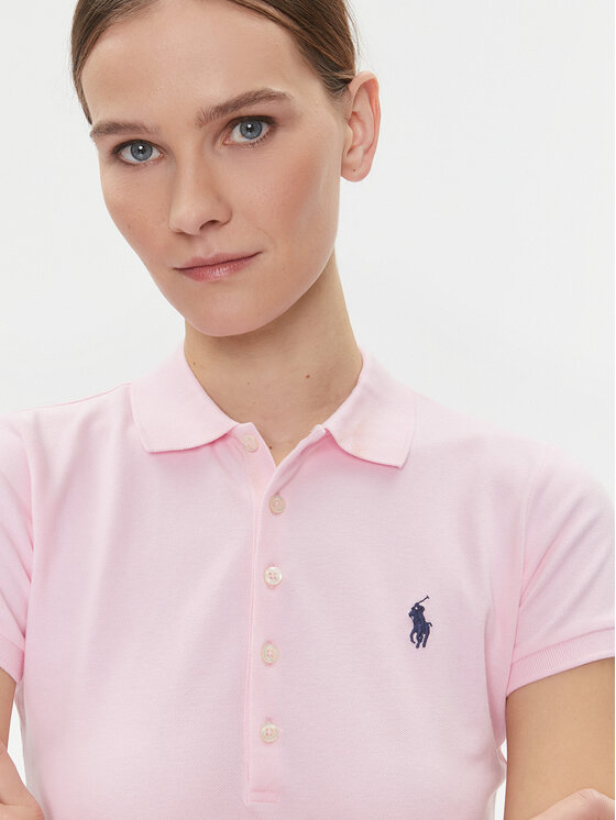 Polo Ralph Lauren Polo Ralph Lauren Тениска с яка и копчета 211870245003 Розов Slim Fit