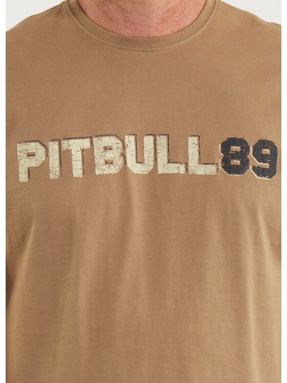 PITBULL PITBULL T-Shirt Koszulka Dog 89 XXL Brązowy Regular Fit