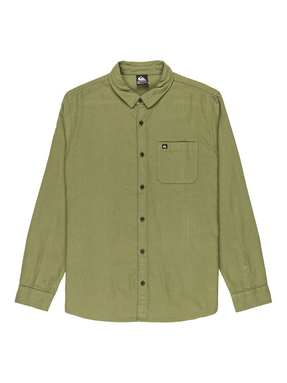 Quiksilver Quiksilver Košulja Motherfly Solid EQYWT04651 Zelena Regular Fit