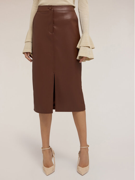 Motivi Motivi Gonna midi 1329Q001156N022 Marrone Regular Fit