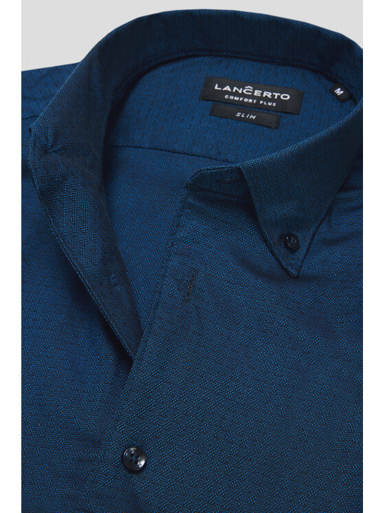 Lancerto Lancerto Koszula Trine KO073224000022 Granatowy Slim Fit