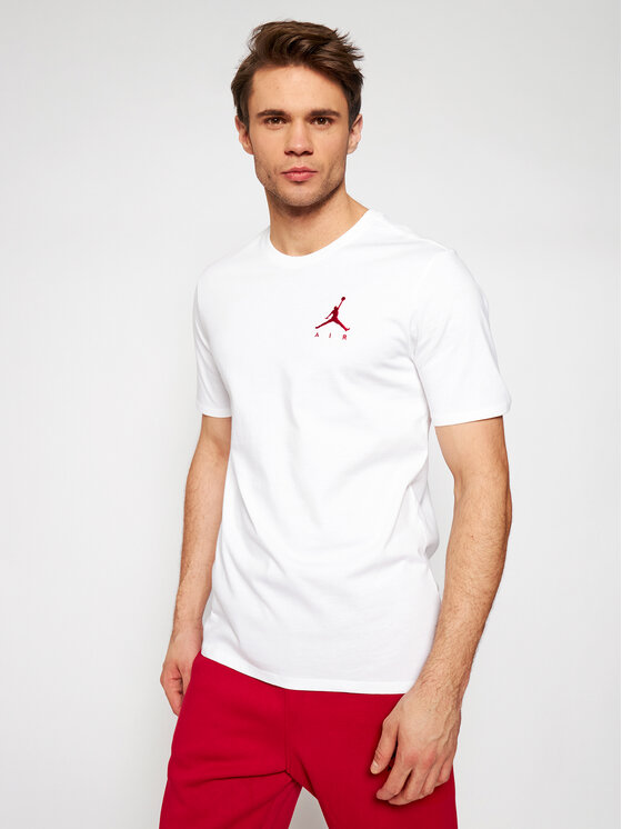 Nike Nike Тишърт Jordan Jumpman Air AH5296 Бял Standard Fit