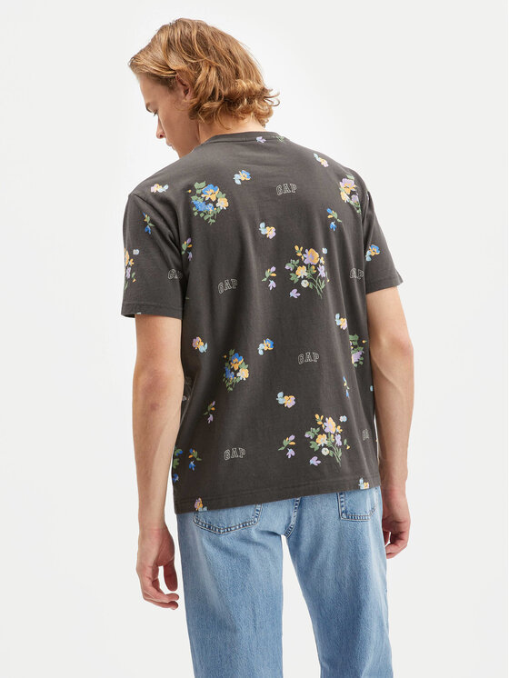 Gap Gap T-Shirt 586480-01 Černá Regular Fit