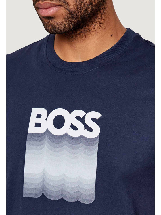 BOSS BOSS T-shirt Te_Insignia 10276567 Blu Casual Fit