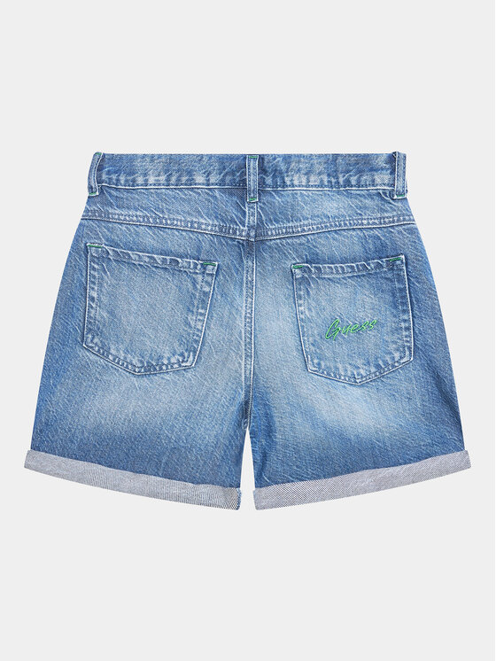 Guess Guess Kratke traperice J3GD16 D4MU2 Plava Relaxed Fit
