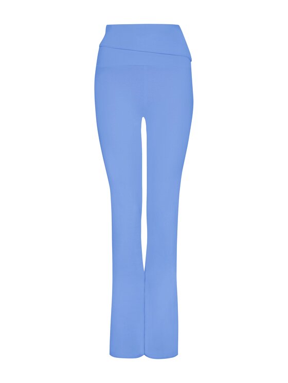Style Republic Style Republic Legginsy Foldover Pants Niebieski jasny Athletic Fit