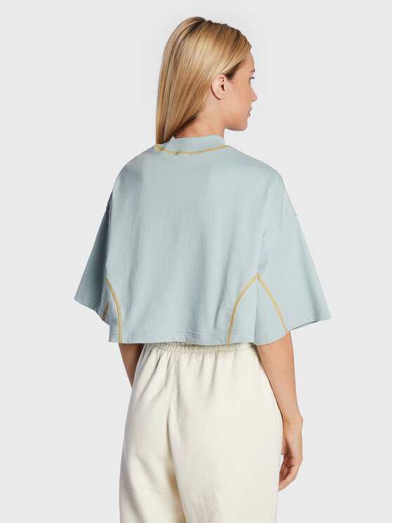 T-shirt Heritage Graphic HK4920 Blu Loose Fit