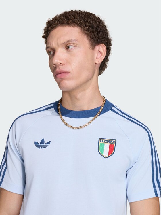 adidas adidas Koszulka techniczna 161929 Niebieski jasny Slim Fit