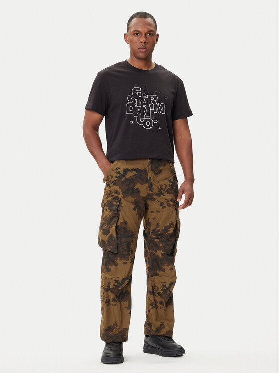 G-Star Raw G-Star Raw T-shirt HD Print D26824-D975 Crna Regular Fit