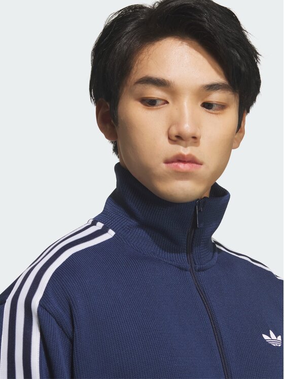 adidas adidas Bluza FB Knit Niebieski jasny Loose Fit