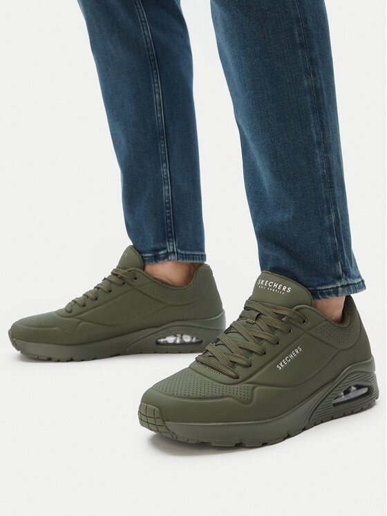 Skechers Skechers Sneakersy Uno - Stand On Air 52458/DKGR Zelená