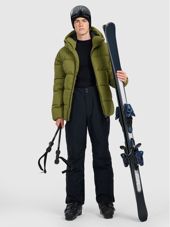 4F 4F Kurtka narciarska SKIWEAR Khaki Regular Fit