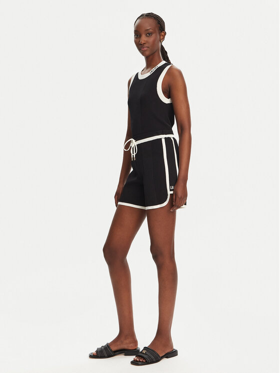 Liu Jo Sport Liu Jo Sport Szövet rövidnadrág TA5095 MS022 Fekete Regular Fit
