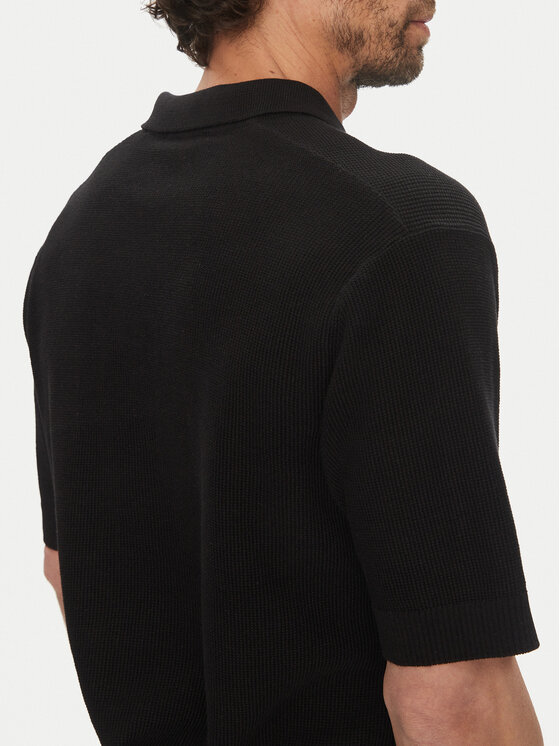 Only & Sons Only & Sons Тениска с яка и копчета Tony 22033571 Черен Regular Fit
