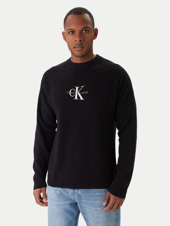 Calvin Klein Jeans Calvin Klein Jeans Svetr J30J322460 Černá Loose Fit
