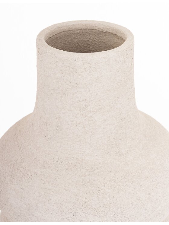 MIAhome MIAhome Wazon ceramiczny 35x18,5x18,5 cm MERINGA Biały