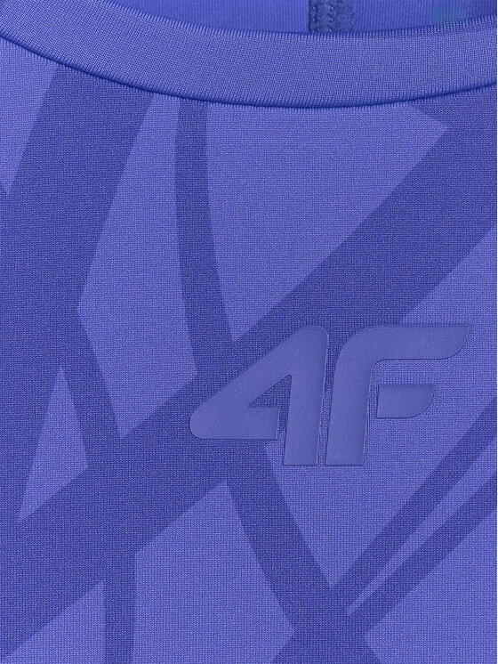 4F 4F Koszulka techniczna TRAINING Niebieski Slim Fit