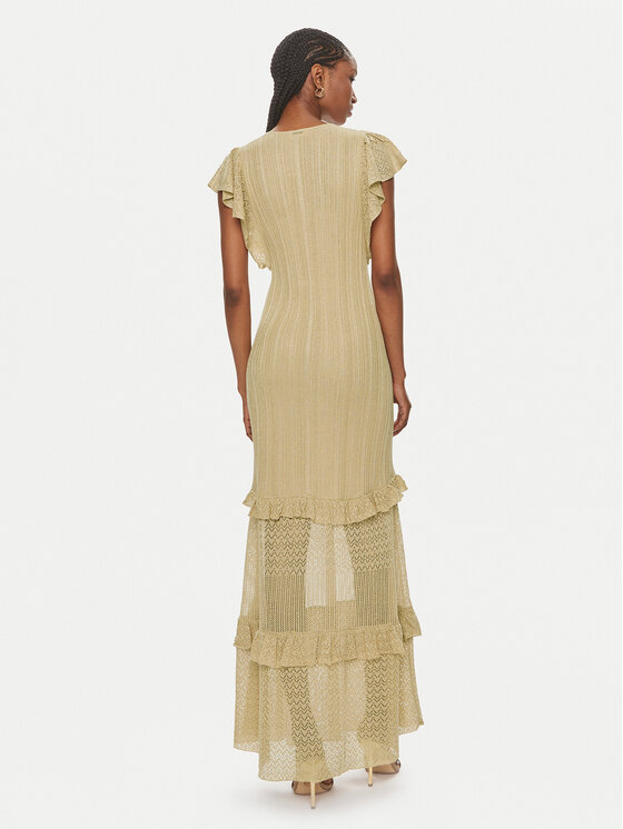 Liu Jo Liu Jo Abendkleid MA4001 MS64J Goldfarben Regular Fit