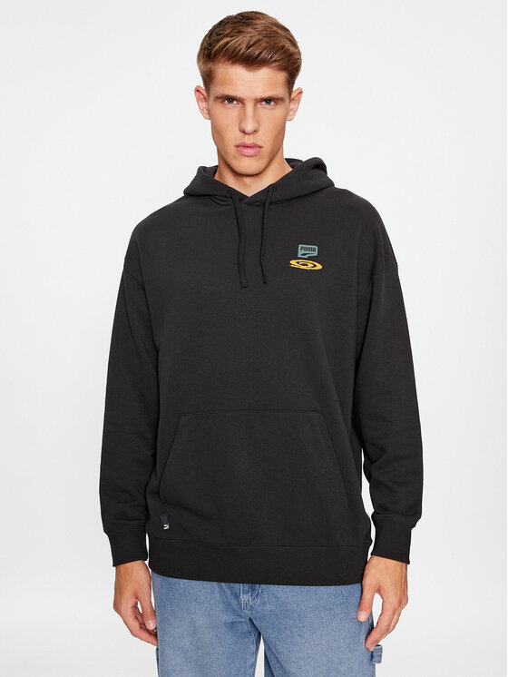 Puma Mikina Downtown Graphic 622985 Čierna Regular Fit