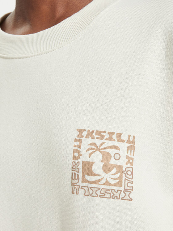 Quiksilver Quiksilver Світшот EQWFT03188 Світло-бежевий Oversize