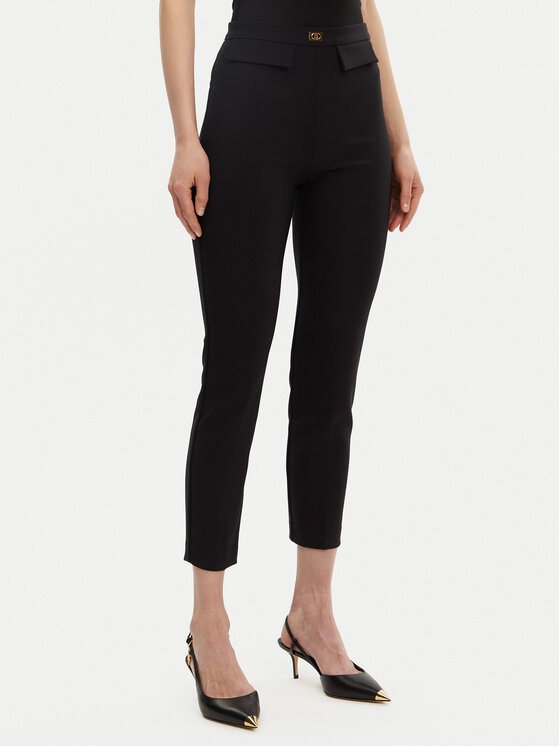 Elisabetta Franchi Elisabetta Franchi Hlače PA-077-51E2-V320 Crna Regular Fit