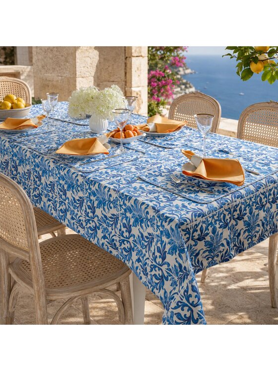 Roseberry Home Roseberry Home Obrus Majolica Blue Niebieski